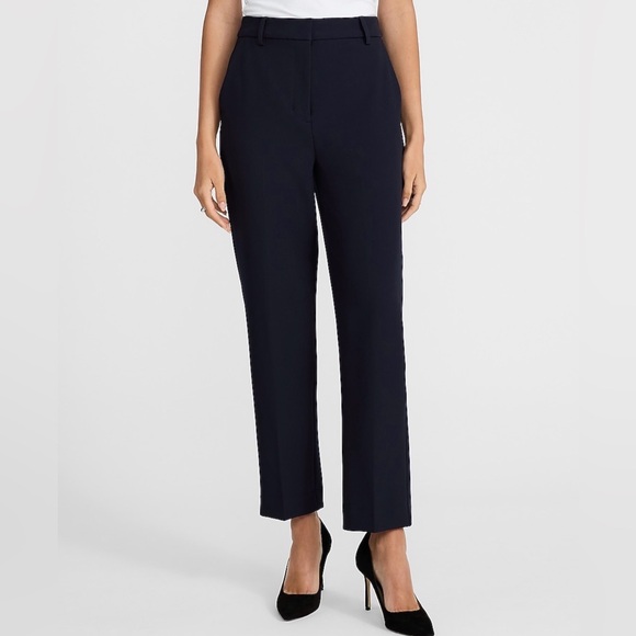 Express Editor Super High Waist Straight Ankle Pant - Picture 2 of 9